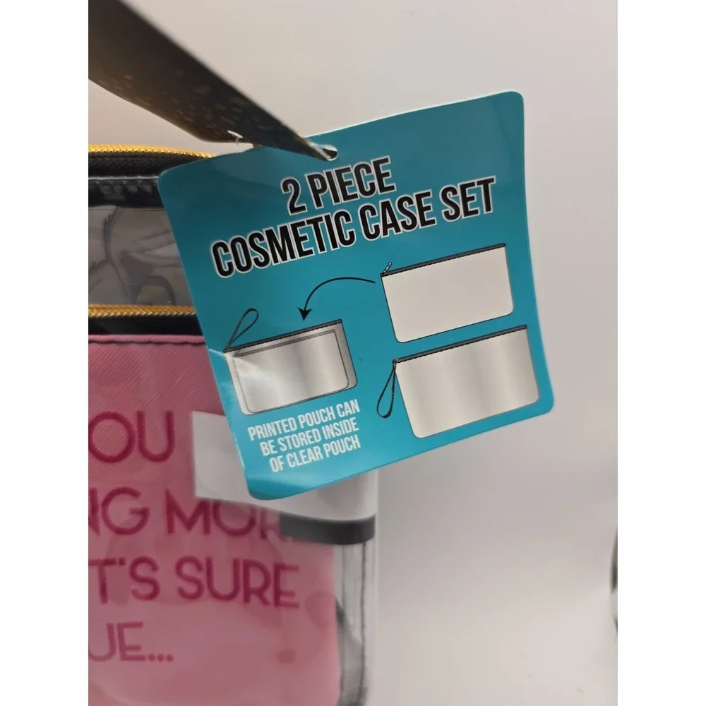 Disney princess 2 piece cosmetic case set brand new with tags